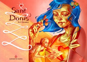 Cartel municipal de Sant Donís, obra de Iván Tortajada
